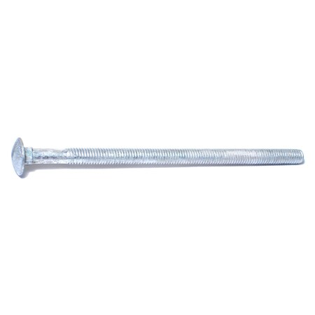 Midwest Fastener Carriage Bolt, Square Neck, 16 (Coarse), 7 in L, Steel, Hot Dipped Galvanized, 50 PK 05513
